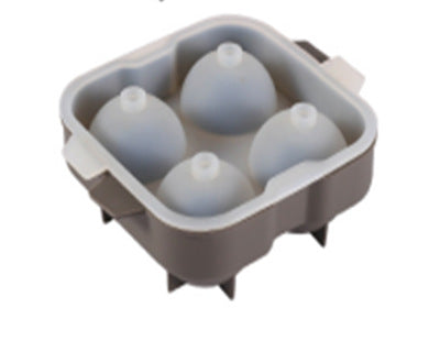 Ice cube mold ice making mold 6 round ice grids silicone 4 hole ice ball mold ice making box silicone ice grids