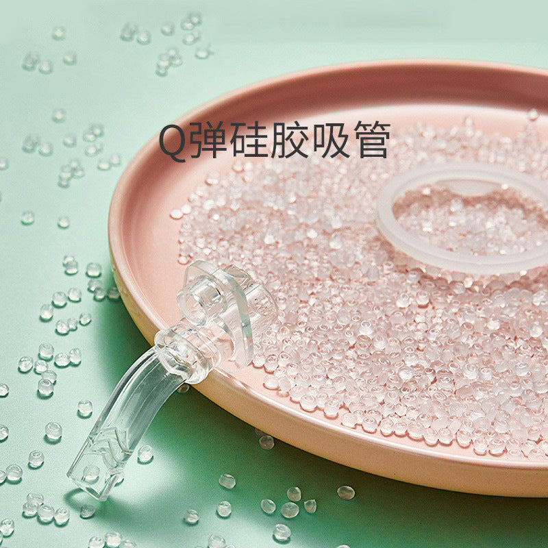 Bao hui baby training cup - ppsu straw cup with gravity ball, sippy cup for toddlers, spill-proof water bottle for babies and preschoolers, perfect for milk and water, anti-drop design