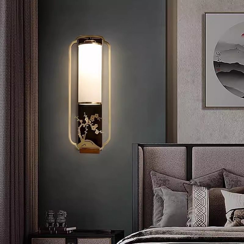 New chinoiserie  thin led wall lamp 3-5㎡ modern casual dining room bedroom aisle lamp tv background wall
