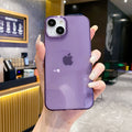 Large hole and high transparency suitable for apple 16promax colorful transparent mobile phone case iphone14 anti-fall tpu protective cover