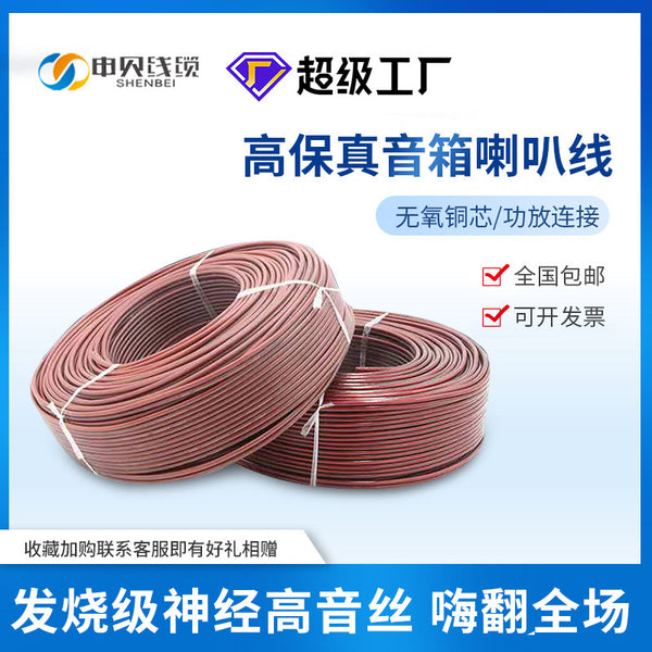 Manufacturer's audio cable RVH 100-600 core oxygen-free copper audio cable, transparent gold and silver speaker cable, power amplifier speaker cable