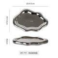 Customized internet celebrity jewelry ceramic entrance desktop storage ceramic plate asymmetrical photo prop display plate