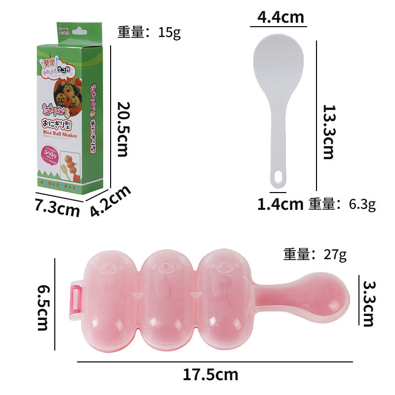 Rice ball shaking handy gadgetkids shake to make rice ball shape mold shake to feed the baby handy gadget