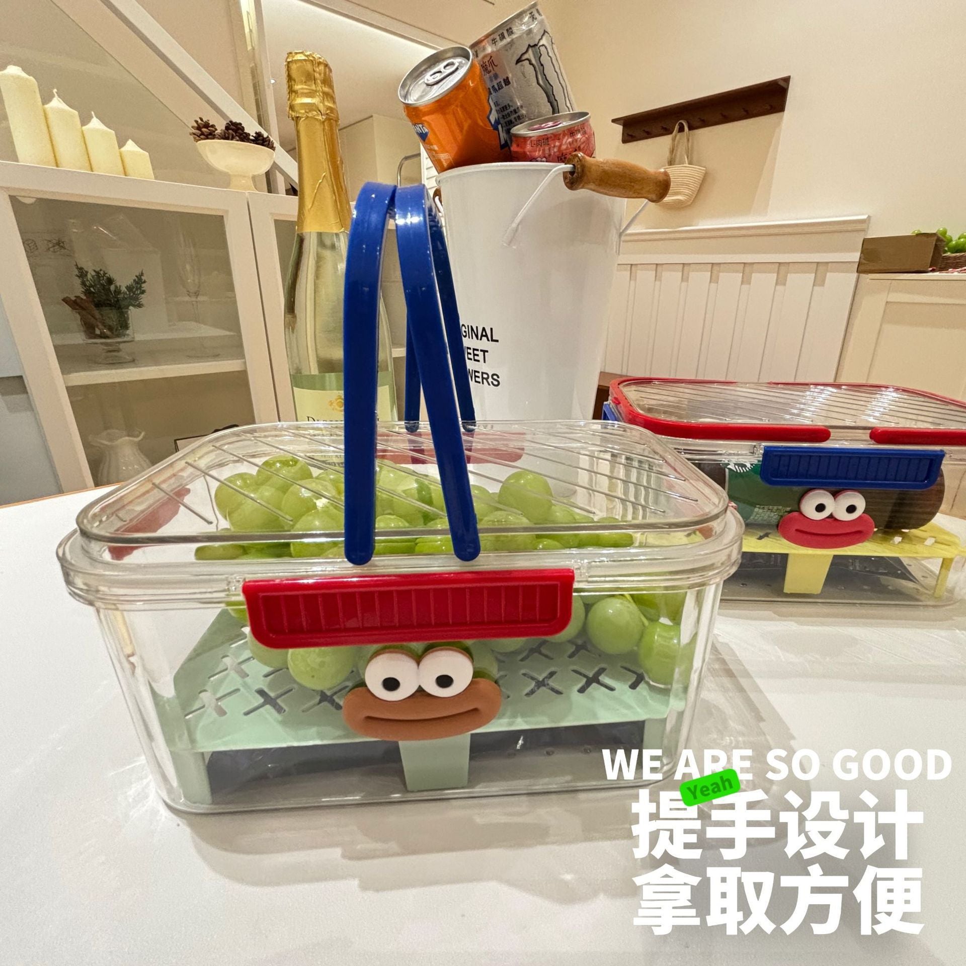 Dopamine Outdoor Picnic Portable Insulation Box Spring outing Camping Fruit Drink Ingredients Fresh-keeping Box