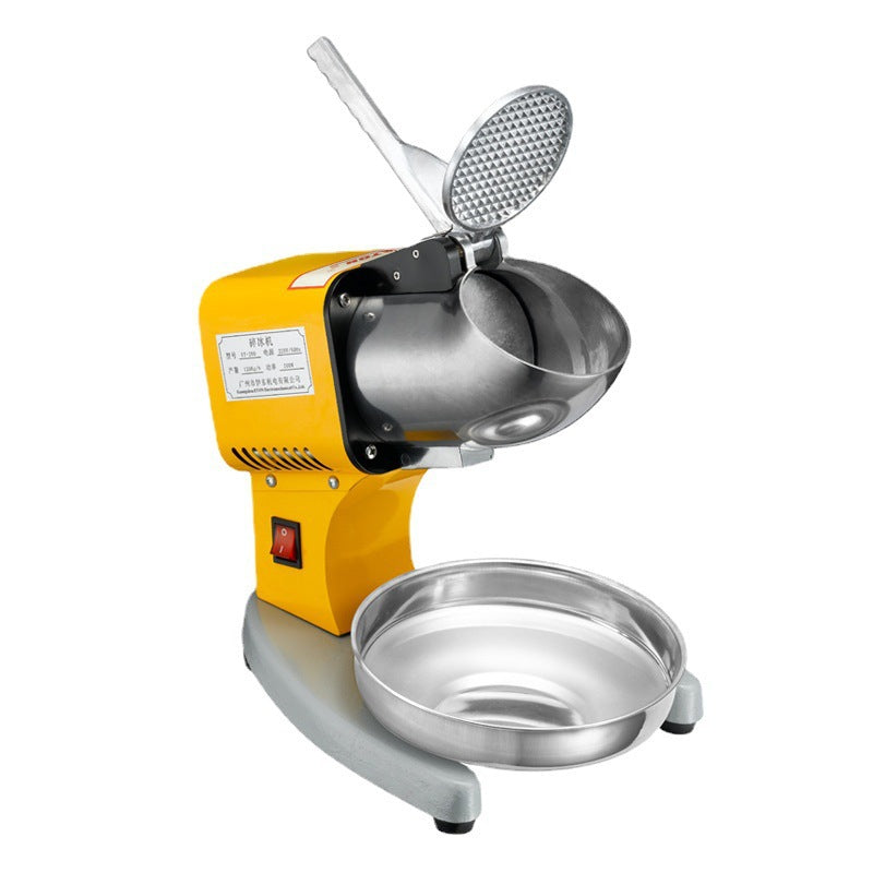 Ice crusher commercial milk tea shop double knife small snowflake shaved ice ice making electric stall small high power smoothie machine
