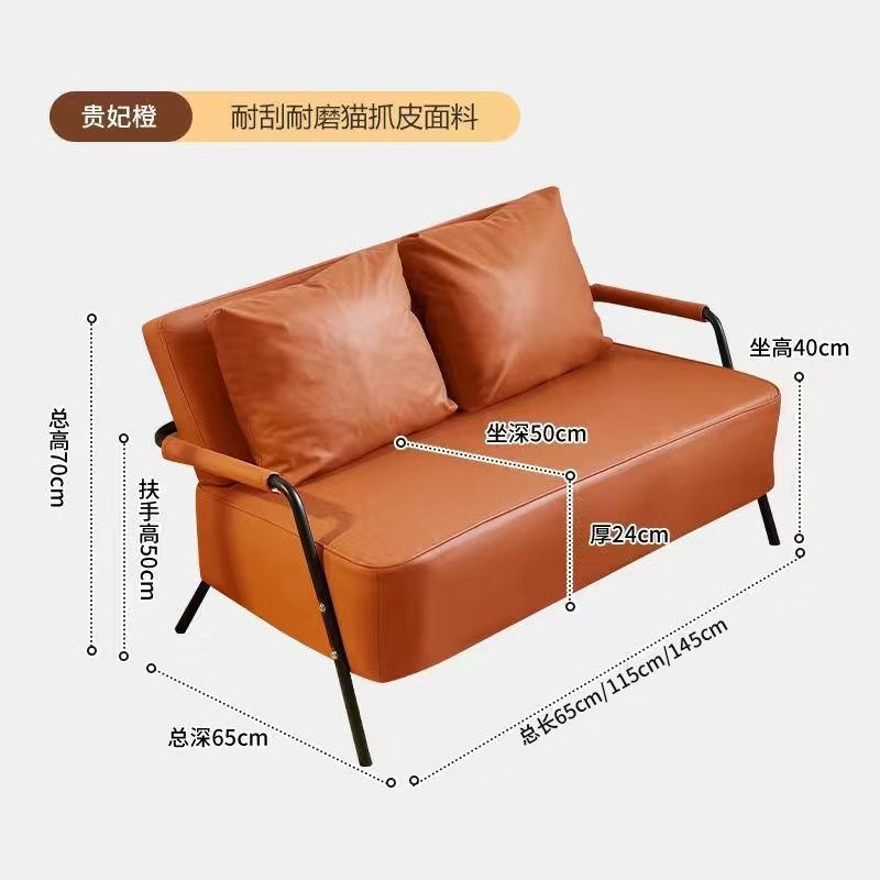 Sofa living room nordic new arrivalcasual modern single double fabric sofa apartment rental small apartment sofa