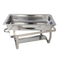 hot-selling stainless steel compartmented buffet stove commercial alcohol heated insulated food container restaurant hotel
