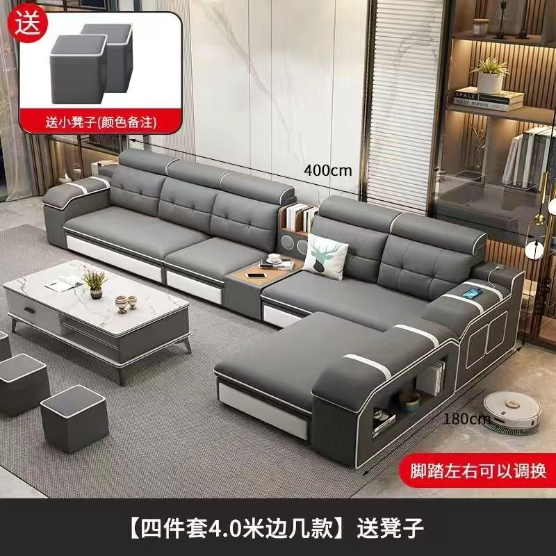 Modern minimalist cat-scratch resistant tech fabric sofa - removable & washable - living room modular furniture for all sizes