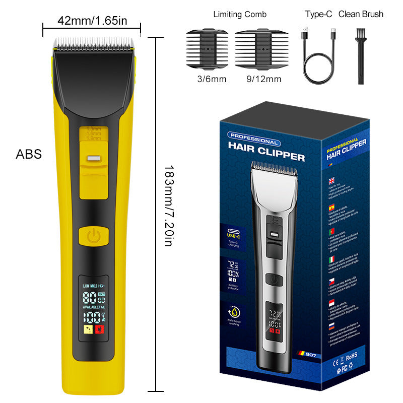 waterproof professional electric hairdresser fast charging oil head hair salon bald electric clipper for home hairdressing clipper