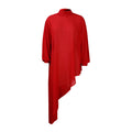 D239   european and american summer chiffon irregular fashion foreign trade plus size women's loose european and american dress