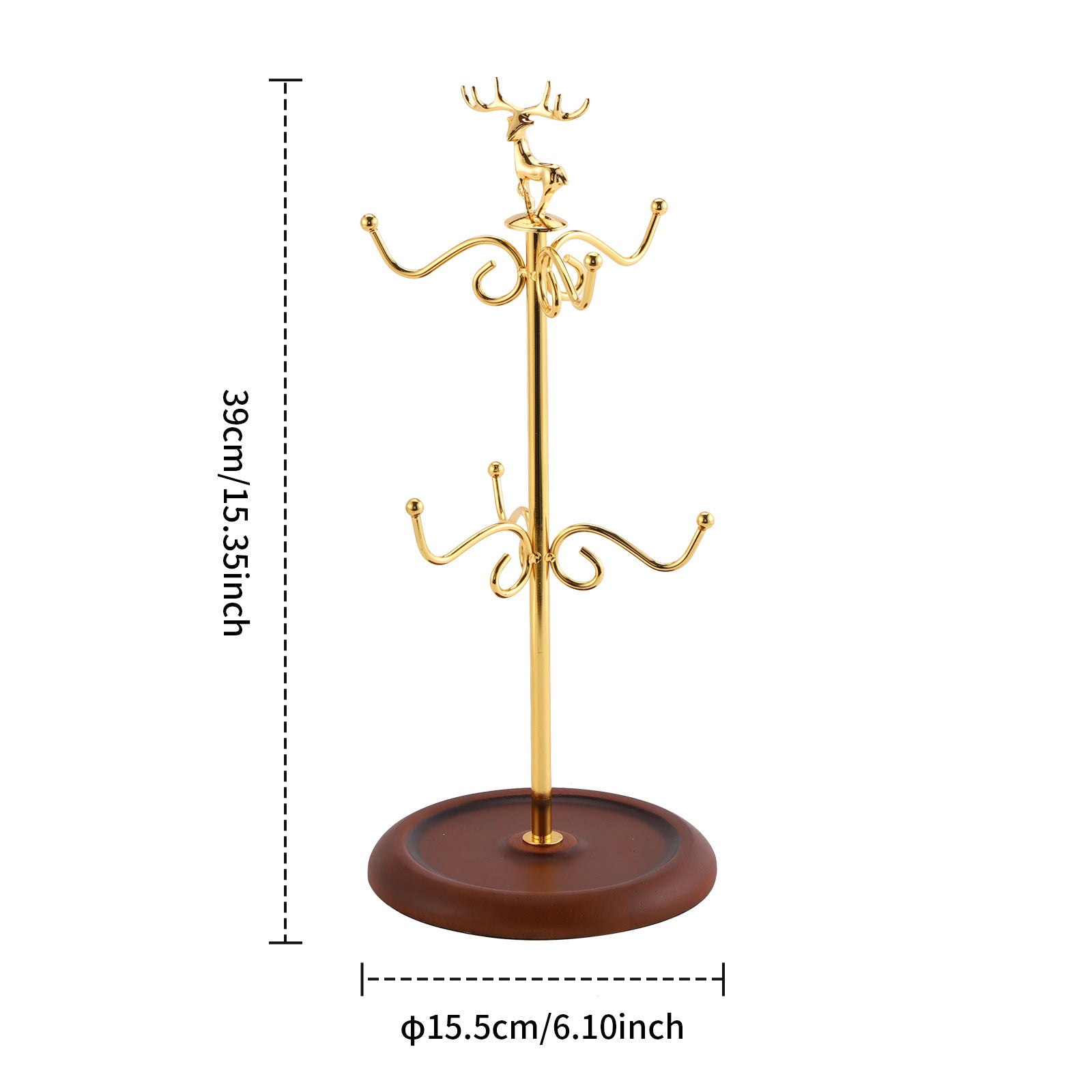 Cross-border creative mug drain rack upside down coffee cup storage rack household wrought iron water cup hanger cup holder