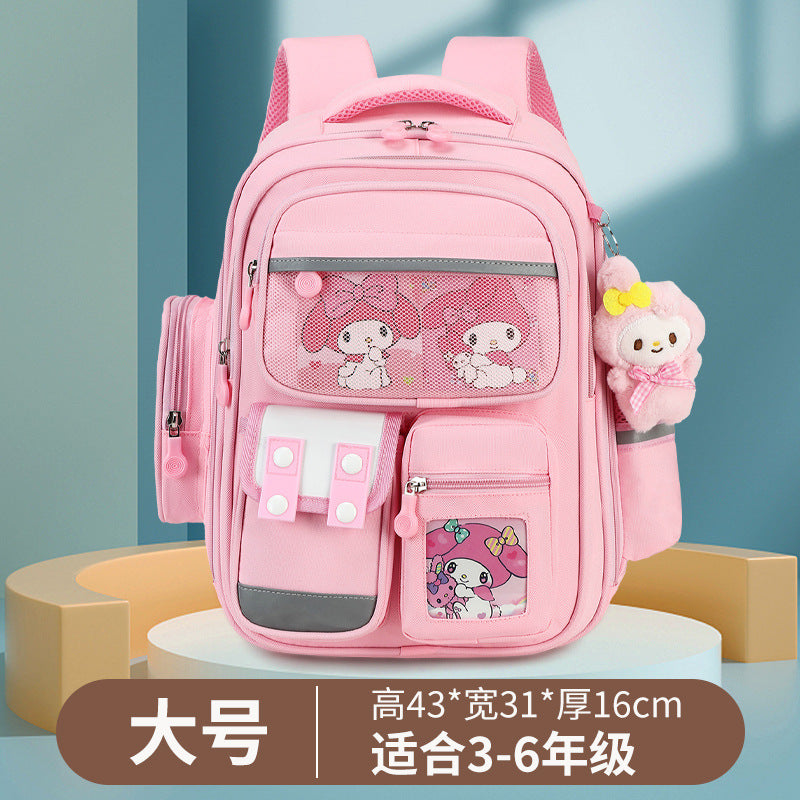 capibala school bag for primary school students, boys in grades 1-3 to 6, large capacity cute capybara stain-resistant backpack
