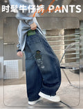 Boys' jeans - spring/autumn collection  - new styles for mid-to-large children - autumn wear - kids' pants - boys' trousers - straight leg