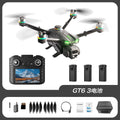 Gt6 drone: gps auto-return, hd aerial photography, extended flight time, brushless motor, 5.64inch large screen remote control aircraft