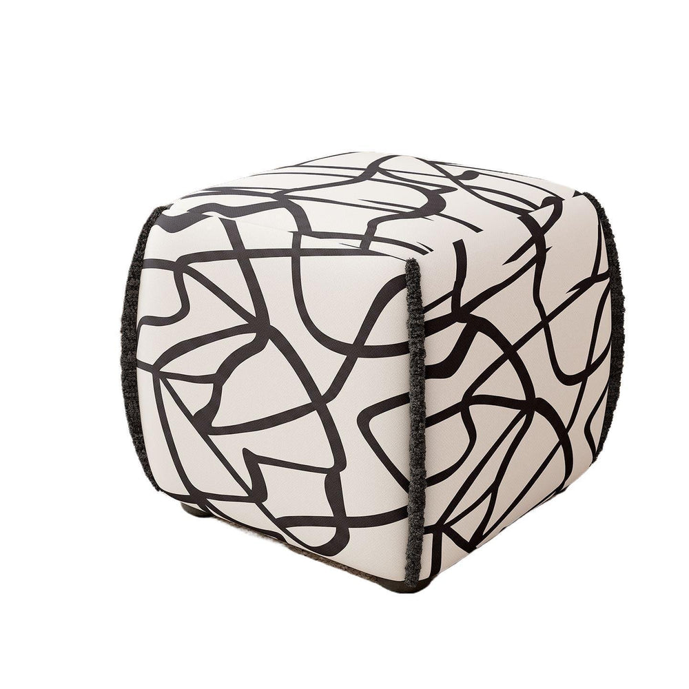 Stool accessible luxury square stool dressing stool solid wood solid adult stool coffee table stool sofa footrest door shoe changing stool low stool