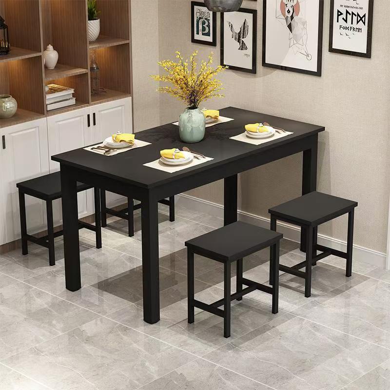 Dining table and chair combination snack bar restaurant fast food restaurant casual breakfast shop rectangular restaurant noodle shop dining table