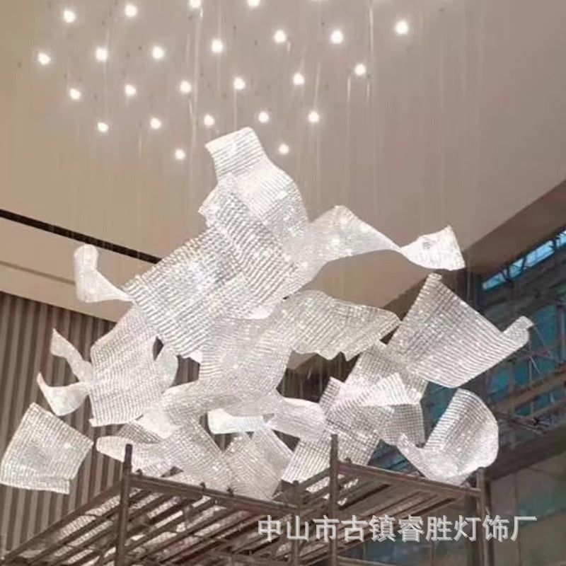 Non-standard customized lamps and lanterns come to the drawing design engineering sales department chandelier hotel tea house villa supermarket club crystal lamp