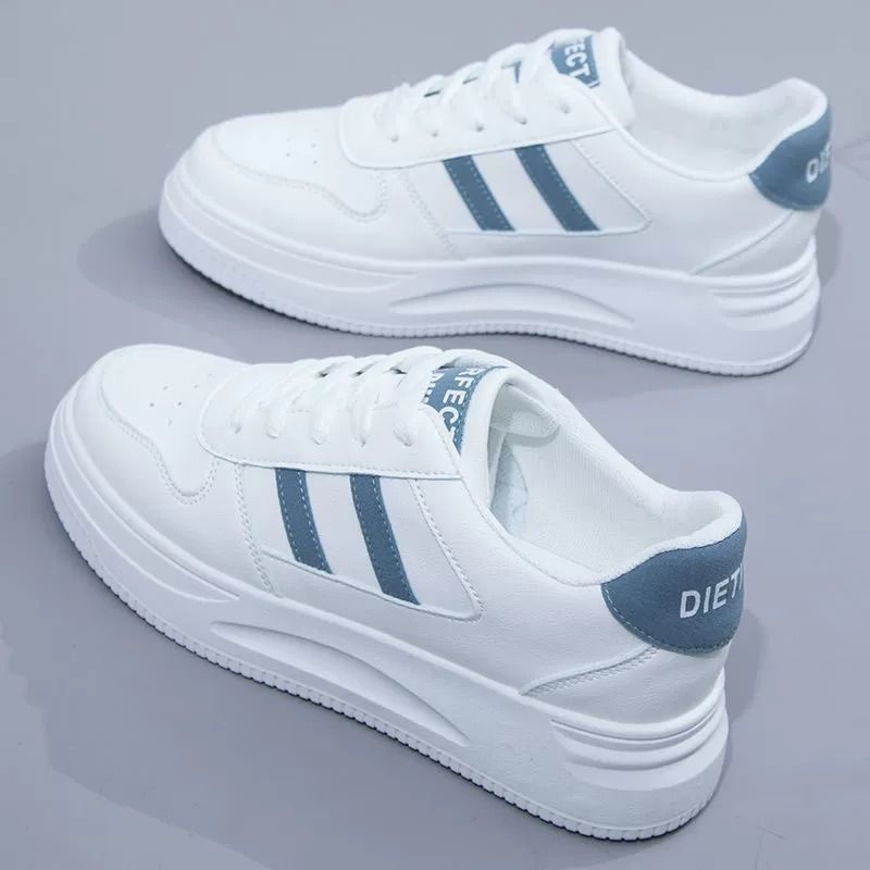 Little white shoes 2025 new spring ins versatile shoes children's student version thick baseplate shoes popular casual sports shoes