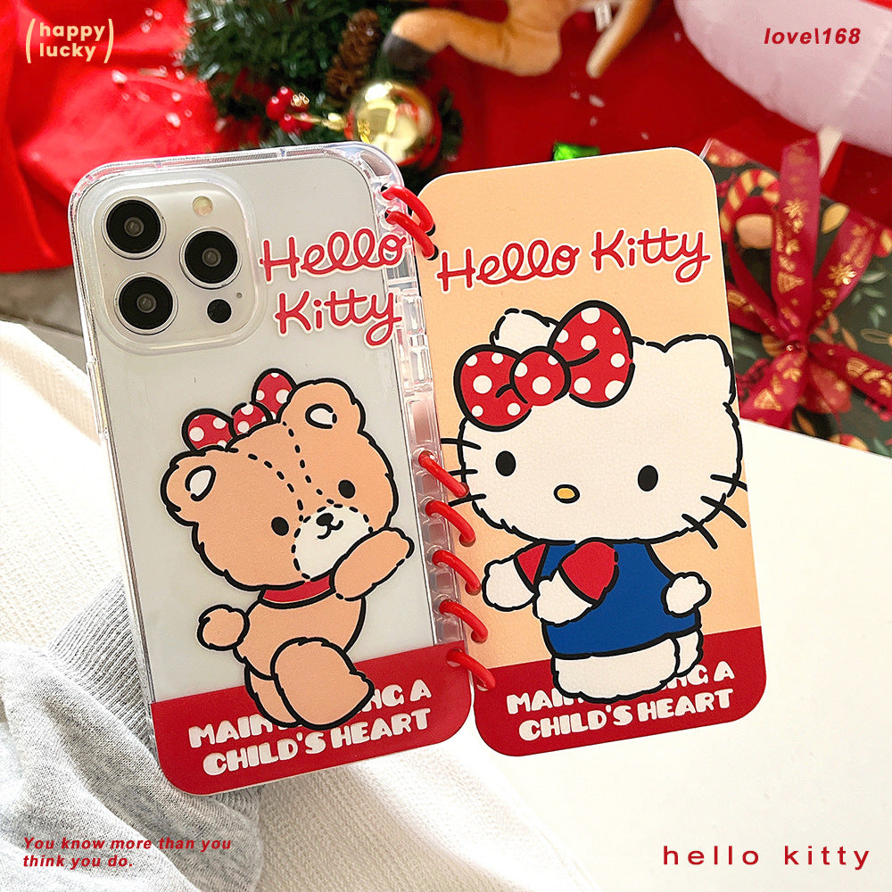 Suitable for apple 16promax kuromi mobile phone case iphone13 creative cartoon protective cover creative cartoon