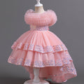 Performance costumes, wedding dresses, large tails, puffy mesh skirts, dresses, children's clothing, popular kids princess dresses for girls