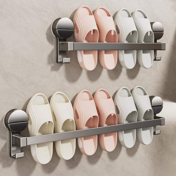 Suction cup, slipper rack, toilet without punching, toilet wall hanging rack, bathroom drain hanger, shoe storage artifact