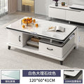 120cm white marble color + drawer + locker + glass