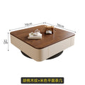 Chinoiserieretro solid wood coffee table living room for home small apartment medieval style walnut color solid wood square coffee table combination