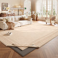 Removable and washable carpet living room 2026 new double layer machine washable carpet easy to care for medieval cream style soundproof floor mat