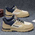 2025 new spring men's waterproof & non-slip athletic sneakers - height increasing, casual, work, martin boots, safety shoes, trendy footwear