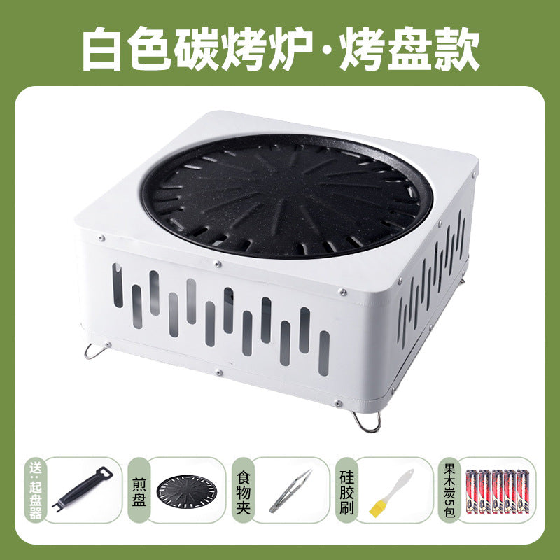 Multifunctional fire pit for tea brewing, camping, and indoor/outdoor use - portable charcoal grill for home, patio, and backyard bbq