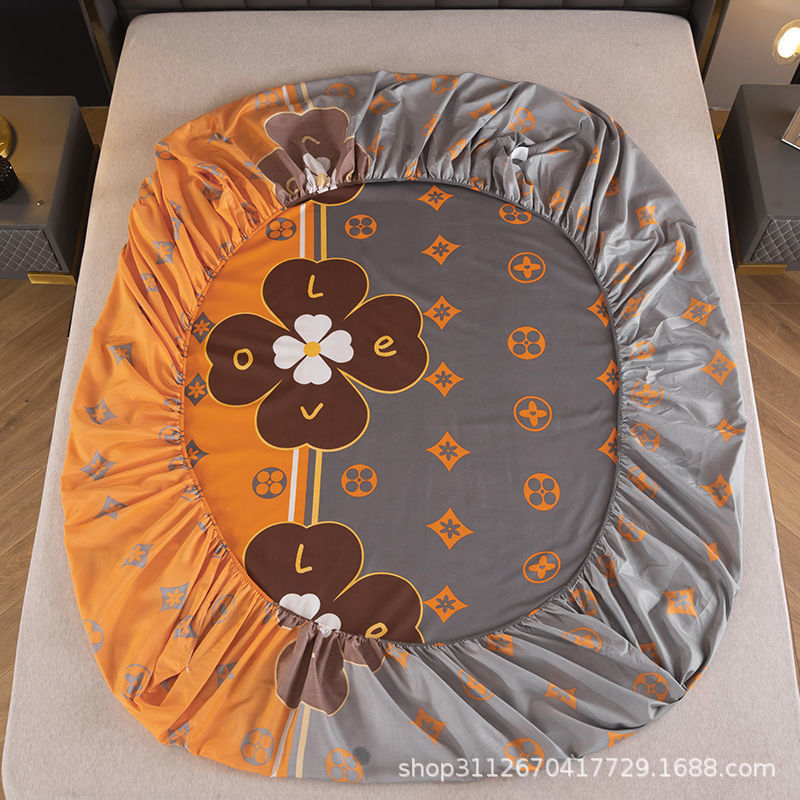 Printing fitted sheet bed cover simmons protective dust cover all-inclusive elastic bed cover that won't pill or shrink