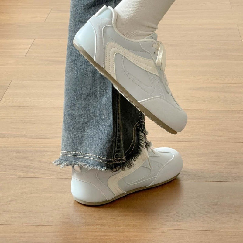 Retro german training shoes women's 2026 new arrival springeasiest for matchwhite shoes ins trendy casual sneakers women's shoes