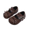 Vancahao  spring and autumn new girls' ins french style leather shoes children's bow princess shoes soft sole flats