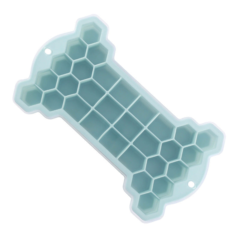Factory direct wholesale - in stock - creative 30-cavity ice cube tray - silicone ice mold with lid - home ice maker ice cube tray