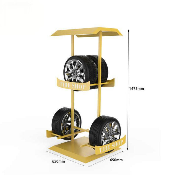 Source Factory Auto Parts Rim Metal Display Stand Tire Display Stand Auto Tire Display Stand