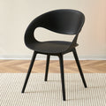 Scandinavianthickened plastic dining chair modern popular cafe dessert shop back chair casual engineering desk chair for home