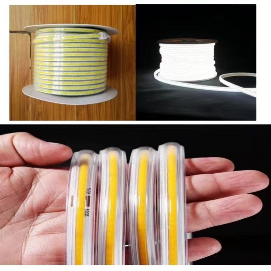 COB solid silicone waterproof light strip outdoor ip68 self-adhesive low voltage light strip indoor and outdoor landscape lighting light strip