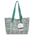 Large women's bag 2025 new fashion commuter shoulder bag spring/summer large capacity tote bag striped handbag