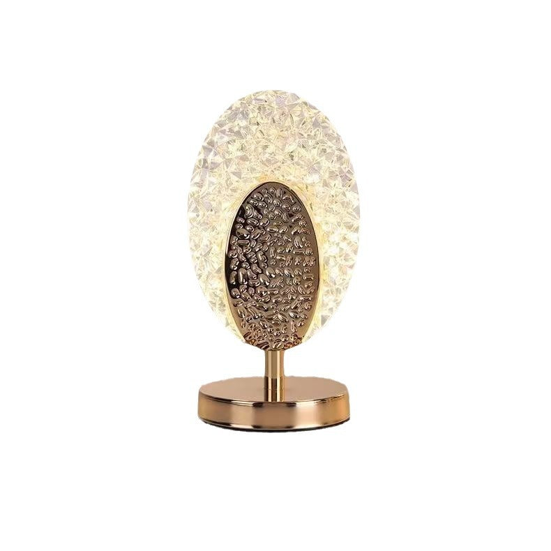 Touch-controlled charging table lamp, bedroom bedside lamp, modern nordic light luxury plug-in led ambient decorative warm night light