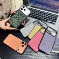 Suitable for iphone17promax large hole lens point drill mobile phone case apple 16/15p pearl leather pattern protective cover