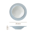 10inch pasta plate-blue
