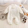 Baby rompers - spring/autumn collection: stylish double-layer bodysuits for newborns - adorable spring outfits for your little one