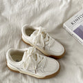 Thick sole sneakers for women 2026new arrival spring autumcasualeasiest for matchniche style lightweight sports ins trendy korean style bread shoes