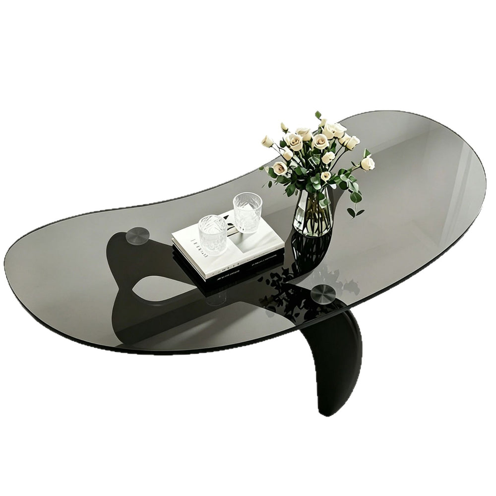 Internet celebrity designer yaguchi yu glass coffee table living room accessible luxury small apartment for home creative classy sofa side table