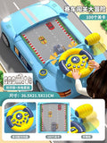 Kids' educational racing adventure game console with simulated multifunctional steering wheel - driving car toy