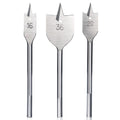 Three-point woodworking flat drill drawer door lock hole opener flat drill suit wooden board reamer flat drill combination suit drill bit