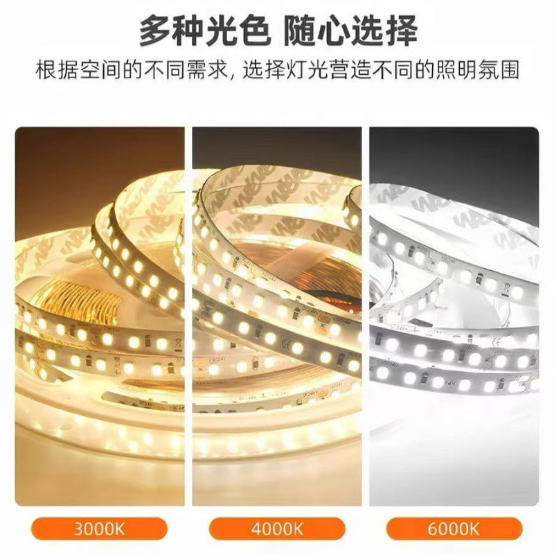 Ra98 full spectrum eye protection lamp with 24v high brightness low voltage led self-adhesive for home living room double eyelid ceiling linear lamp