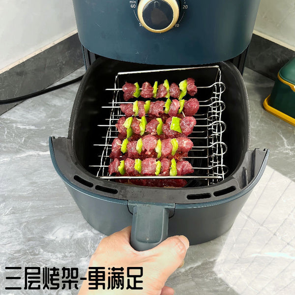 Stainless Steel Air Fryer Grill Stick Baking Needle Essential Vertical Baking Needle Skewers Xiaomi Internet celebrity grill