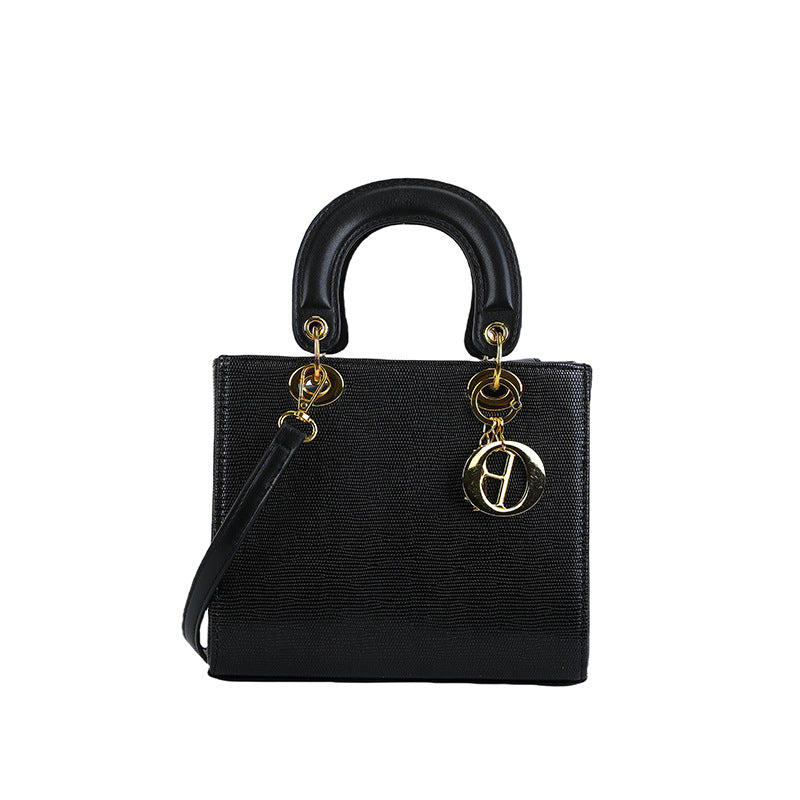 Export quality satchel bag for women 2025 spring cross-border new arrival glossy diana bag fashion shoulder crossbody bag