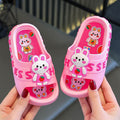 Kids slippers summergirl cartoon cute indoor soft bottomnon-slip boys baby stepping on shit feeling kids sandals